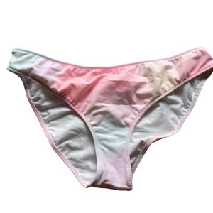 PINK Victoria's Secret Multi Colored Ruching Bikini Swimsuit sz Large